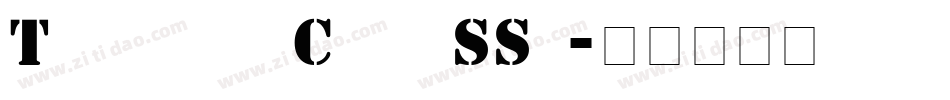 Template Caps SSi字体转换